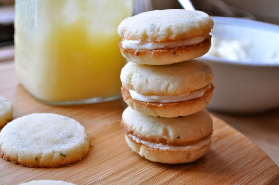 Rosemary-Lemon Sandwich Cookies | Once Upon a Recipe